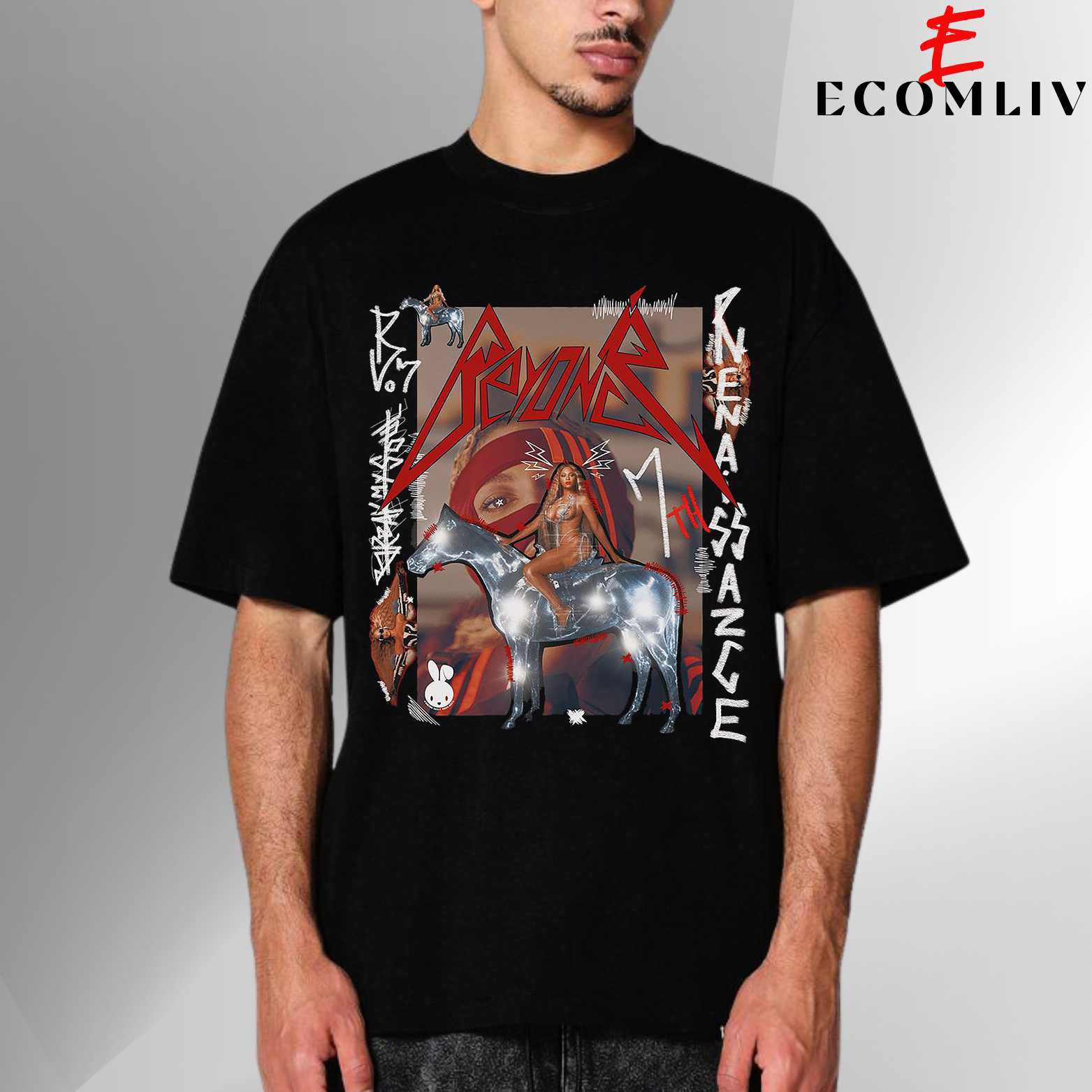 Beyoncé Unisex Graphic Shirt, Hip Hop Street Tee, Pop Culture Outfit
